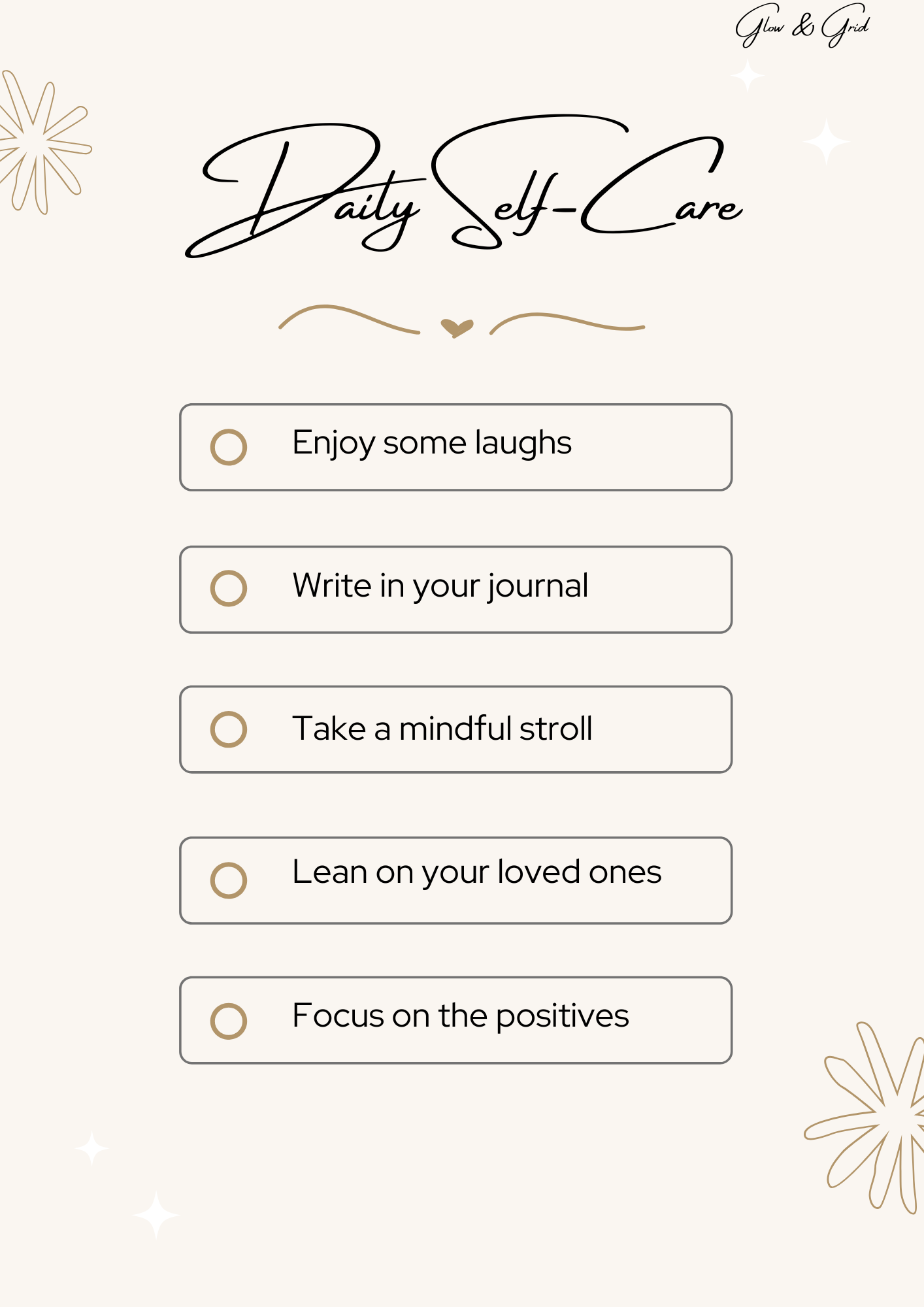 Self-Care Planner PDF | Aesthetic Daily Wellness Journal, Gratitude Tracker & Calm Weekly Organizer