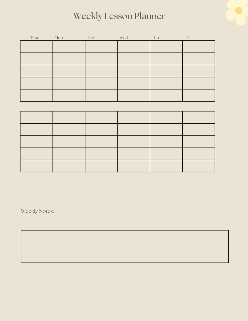 Aesthetic Teacher Planner PDF | Class Organizer with Weekly Schedule, Roster & Grade Tracker