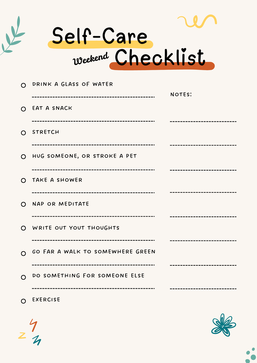 Self-Care Planner PDF | Aesthetic Daily Wellness Journal, Gratitude Tracker & Calm Weekly Organizer