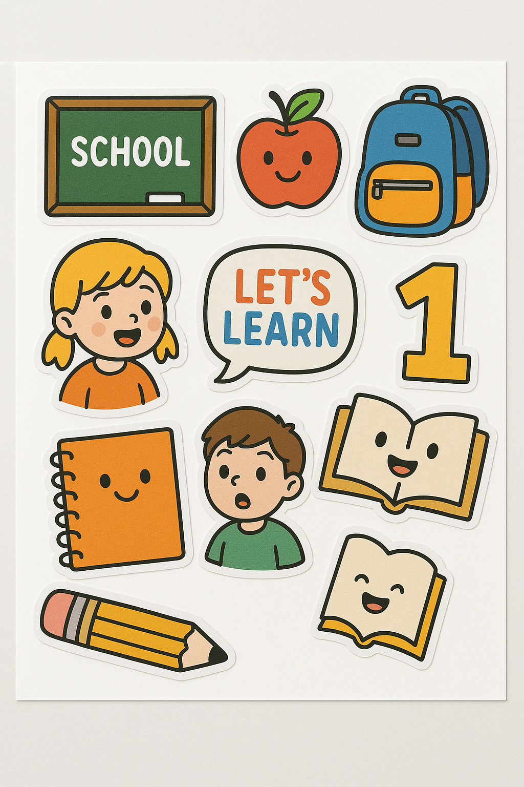 Back-to-School Printable Sticker Sheets | Fun & Cute School Stickers